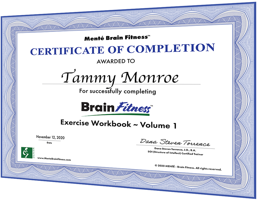 Mente Certificate Workbook -skewed